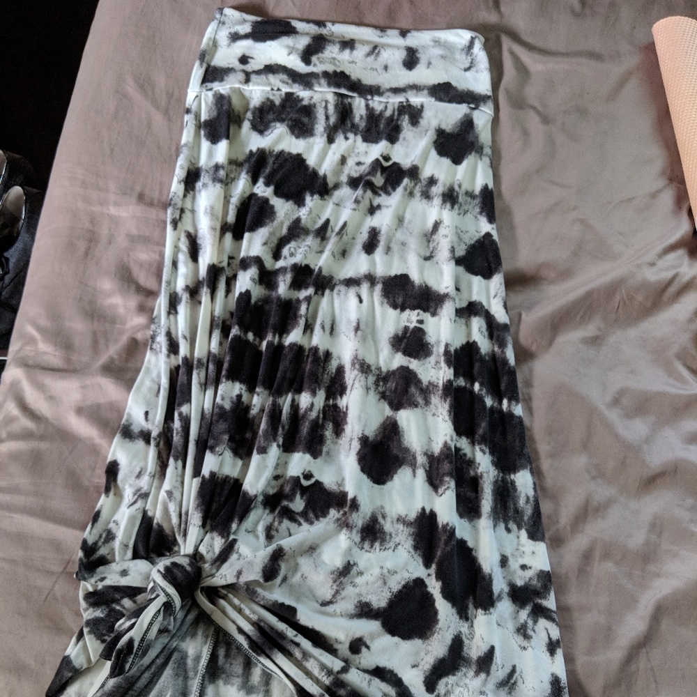 Tie dye maxi skirt